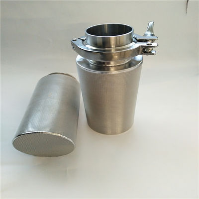 Pleated Sintered Wire Mesh Filter , 40 Micron Filter Mesh Customized 3-200um